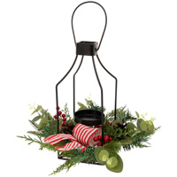 Festive Stripe Ribbon Lantern