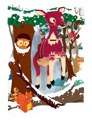 Santoro Deer Swing Card