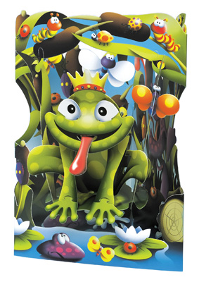 Santoro Frog Swing Card