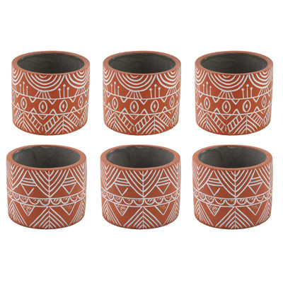 Mini Terracotta Pots (set of 6)