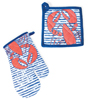 Waterline Lobster Oven Mitt & Pot Holder Set