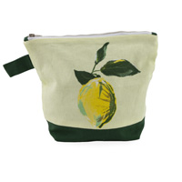 Painterly Lemons Accessory Bag