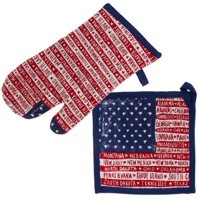 One Flag One Nation Oven Mitt & Potholder