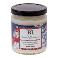 Frosted Snowman 9 Oz Candle
