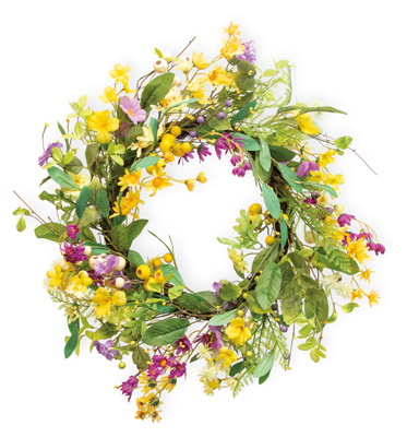 Yellow Carnivale Wreath