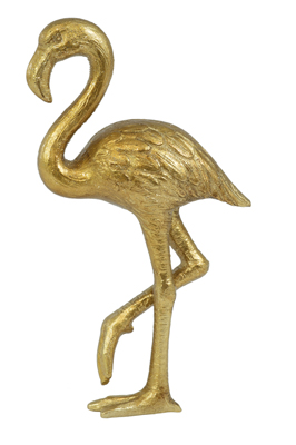 Gold Flamingo Ornament