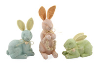 Colony of Carved Bunnies (set of 3)