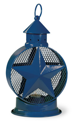 Americana Blue Star Tealight Lantern