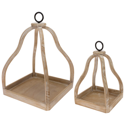 Natural Vaulted Lanterns (set of 2)