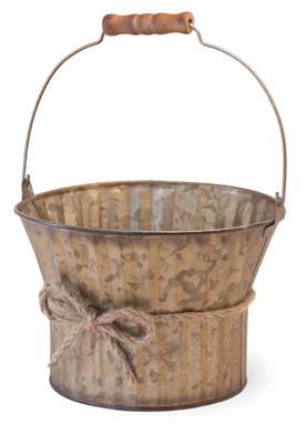 Metallic Gold Pail