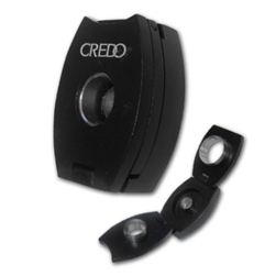 Credo 3-in-1 Cigar Punch Cutter (Black - Oval) | Credo Humidifiers.com