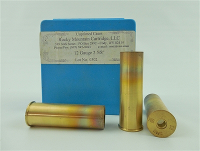 ROCKY MOUNTAIN 12 GAUGE UNPRIMED BRASS