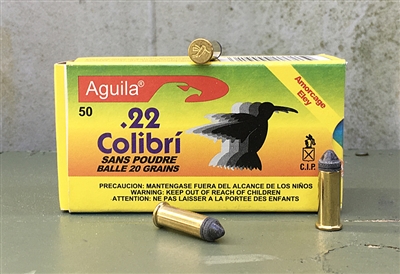 AGUILA 22LR COLIBRI 20gr POWDERLESS 50rd BOX