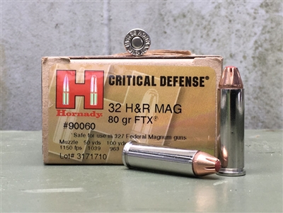 HORNADY 32 H&R MAG CRITICAL DEFENSE 25rd BOX
