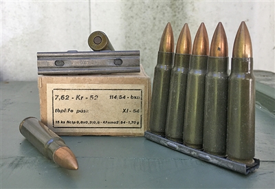 CZECH SURPLUS 7.62x45mm 131gr BALL 15rd BOX