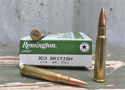 REMINGTON UMC 303 BRITISH 174gr FMJ 20rd BOX