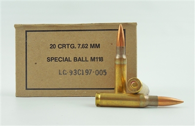 Lake City 7.62x51mm M118 SB (Special Ball)