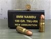 P.C.I. 8x22mm NAMBU 100gr TMJ-RN 50rd BOX
