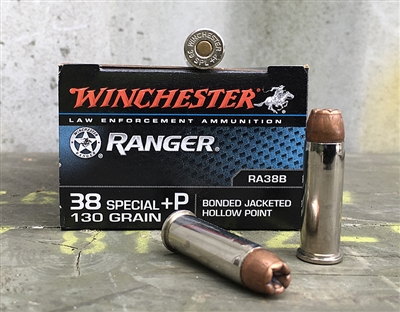 WINCHESTER 38 SPECIAL +P RANGER 130gr JHP 50rd BOX