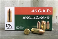 S&B 45 GAP 230gr FMJ 50rd BOX