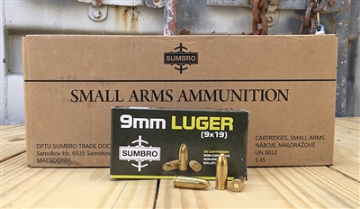 SUMBRO 9mm 115gr FMJ