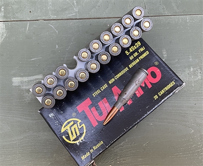 TulAMMO 5.45x39mm 60gr FMJ 20rd BOX