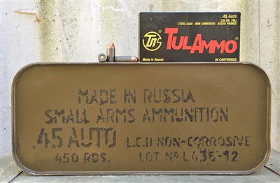 TulAMMO 45ACP 230gr FMJ 450rd SPAM CAN