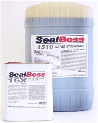SealBoss 1510 WaterStop Foam w/ 15x Accelerator 5gal