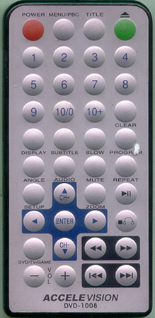 ACCELE DVD1008RC DVD1008 Genuine  OEM original Remote