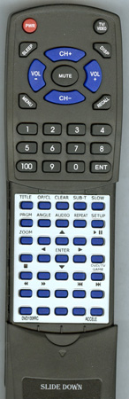 ACCELE DVD1008RC DVD1008 replacement Redi Remote