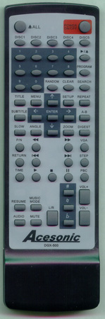 ACESONIC DGX500 DGX500 Genuine  OEM original Remote