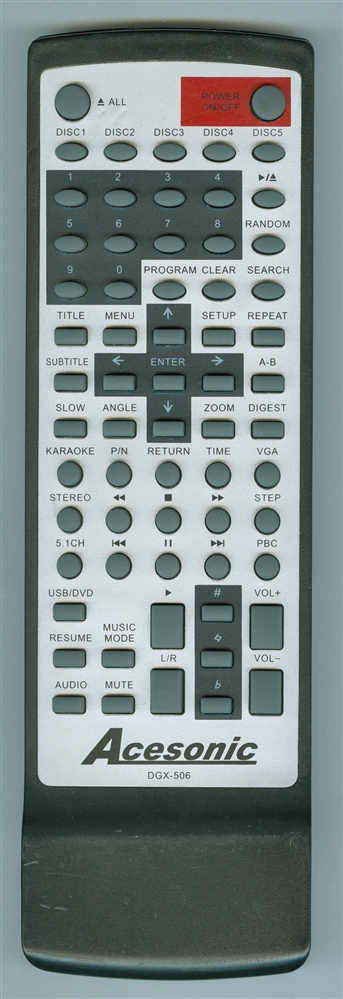 ACESONIC DGX506 Refurbished Genuine OEM Original Remote
