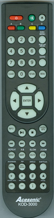 ACESONIC HACEKD3REM KOD-3000 Genuine OEM original Remote