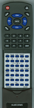 ADCOM RC700CD RC700CD replacement Redi Remote