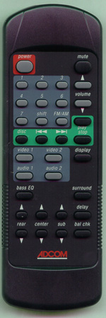 ADCOM GSA700 GSA700RC Genuine OEM original Remote