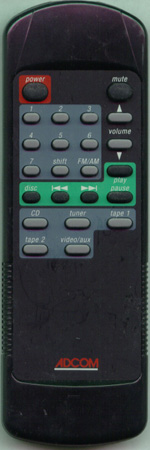 ADCOM RC45II Genuine OEM original Remote