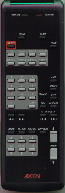 ADCOM RC65 Genuine OEM original Remote