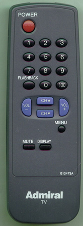 ADMIRAL 62355972 G1347SA Genuine  OEM original Remote