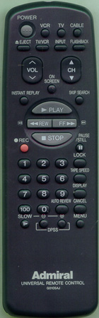 ADMIRAL 63329622 Genuine OEM original Remote