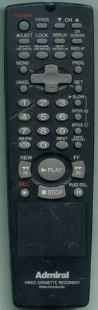 ADMIRAL RRMCG1241AJSA Genuine OEM original Remote