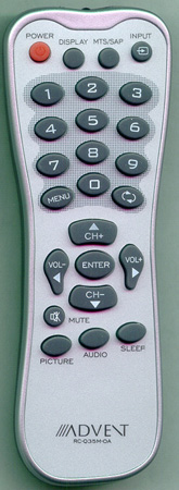 ADVENT 301-Q15Y26-35MA RCQ35MOA Genuine  OEM original Remote