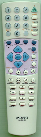 ADVENT RC-B01-OB RCB010B Genuine  OEM original Remote