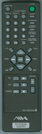 AIWA 1-478-591-11 RMZ20054B Genuine OEM original Remote