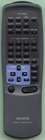 AIWA 82NE8629010 RCTN360 Genuine  OEM original Remote