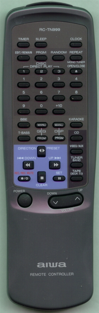 AIWA 83NF6625010 RCTN999 Refurbished Genuine OEM Original Remote