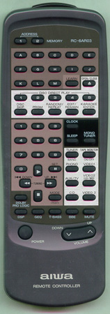 AIWA 86AR3620010 RC6AR03 Genuine  OEM original Remote