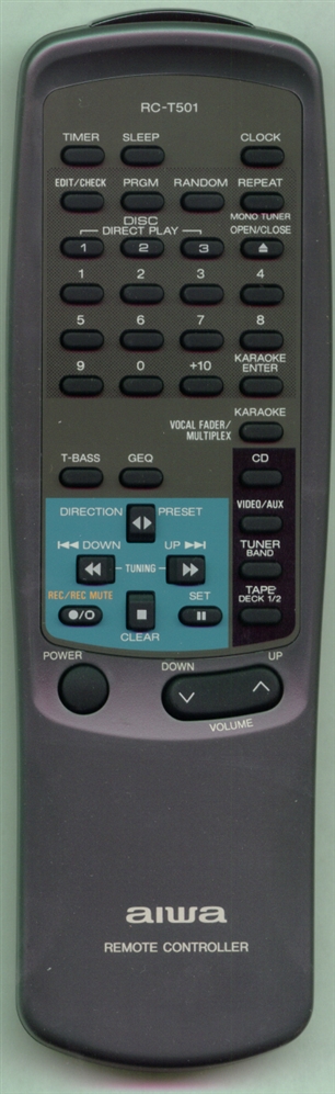AIWA 86NT2660010 RCT501 Refurbished Genuine OEM Original Remote