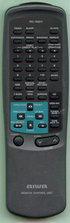 AIWA 87NTM610010 RC7AS11 Genuine  OEM original Remote