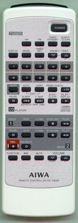 AIWA 89MR1019010 RCT800F Genuine  OEM original Remote