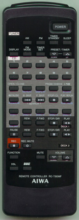 AIWA 89MR7012010 RCT80MF Genuine  OEM original Remote